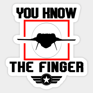 You know, the finger! Sticker